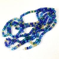 50cm Czech Seed beads 6/0 Blue lagoon