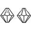 6 Swarovski 6328 Bicone Pendants 6mm Provence Lavender