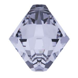 6 Swarovski 6328 Bicone Pendants 6mm Provence Lavender