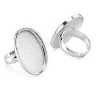 Adjustable Sterling Silver Ring Base