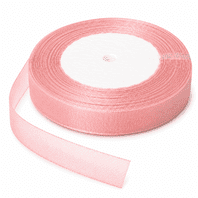 Organza Ribbon 12mm Blush 45M