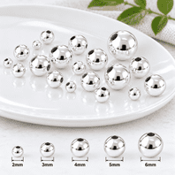 Round Sterling Silver Beads