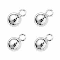 Sterling Silver Ball With Jumpring