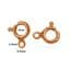 Sterling Silver Bolt Ring Clasp Rose Gold