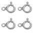 Sterling silver bolt ring clasps 5.5mm