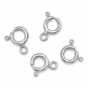 Sterling silver bolt ring clasps 5.5mm