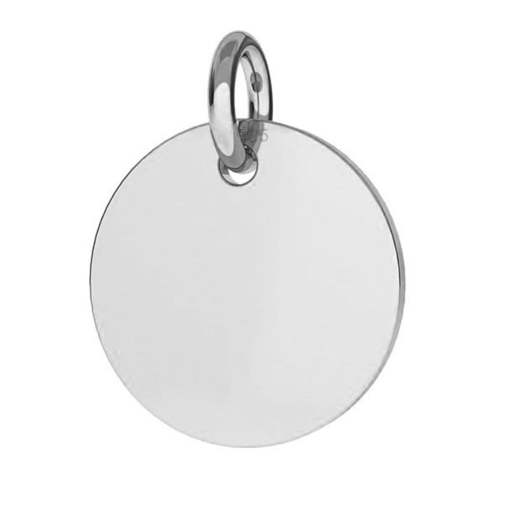 Sterling Silver Disc Charm 10mm For Engraving