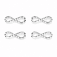 Sterling Silver Infinity Sign Charm Connector 12mm