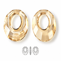Swarovski 6040 Helios Pendant 30mm Golden Shadow