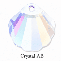 Swarovski 6723  Shell Pendant 28mm Crystal AB