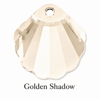 Swarovski 6723 Shell Pendant 28mm Golden Shadow