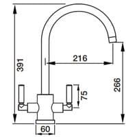 Abode Atlas Filter Tap Brushed Brass AT2098