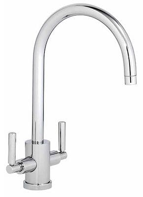 Abode Atlas Twin Lever Monobloc With Swivel Spout Chrome AT1053