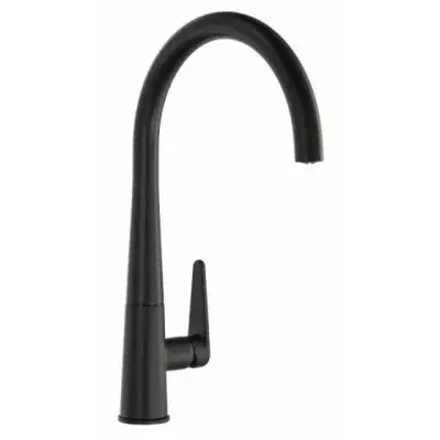 Abode Coniq R Single Lever Monobloc with Swivel Spout Matt Black Tap AT2117