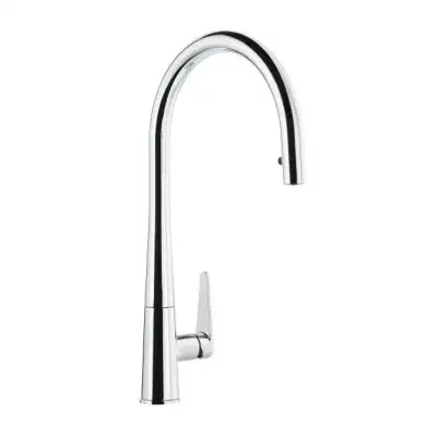 Abode Coniq R Single Lever Monobloc with Swivel Spout & Pull Out Spray Chrome Tap AT2119