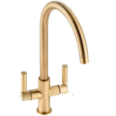 Abode Globe Brushed Brass Monobloc Filtered Water Tap AT2175