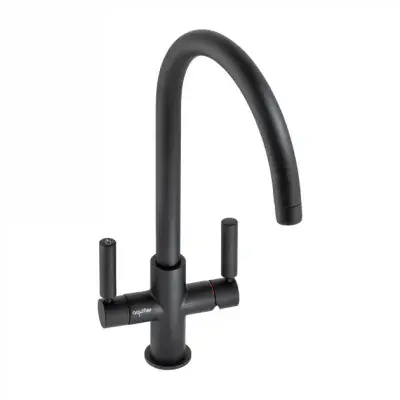 Abode Globe Matt Black Monobloc Filtered Water Tap AT2176