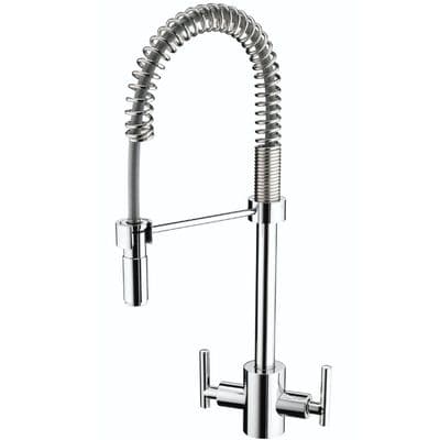 Bristan Artisan Professional Sink Mixer with Pull Down Nozzle Kitchen Tap Chrome AR SNKPRO C