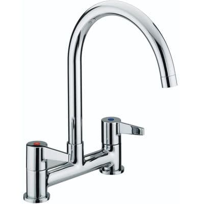 Bristan Design Utility Lever Deck Sink Mixer Kitchen Tap Chrome DUL DSM C
