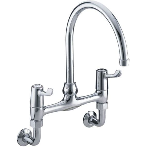 Bristan Lever Wall Mounted Sink Mixer with 6
