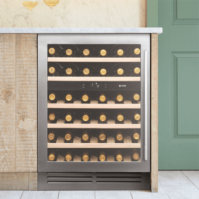 Caple Undercounter Dual Zone Wine Cooler Stainless Steel Wi6135