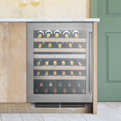 Caple Undercounter Dual Zone Wine Cooler Stainless Steel WI6150