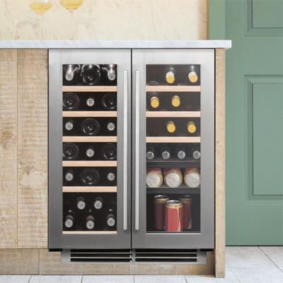 Caple Undercounter Dual Zone Wine Cooler Stainless Steel Wi6234