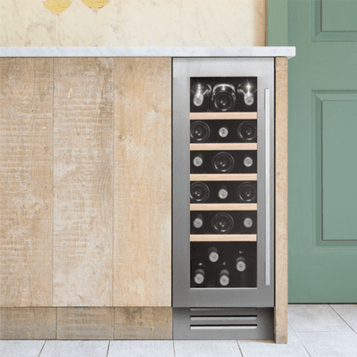 Caple Undercounter Single Zone Wine Cooler Stainless Steel Wi3125