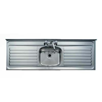 Clearwater Contract Lay-On Single Bowl / Double Drainer 63DDSF