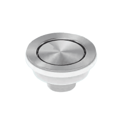 Clearwater Deco Waste 90mm Basket Strainer Waste Kit/Overflow With Cover Brushed Steel  W90OSC