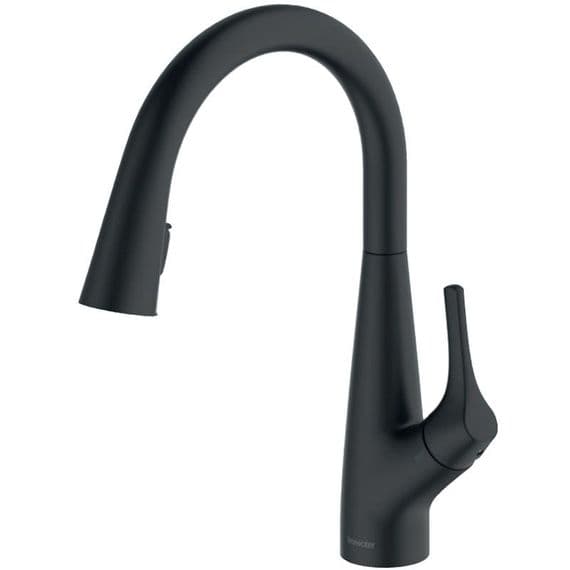 Clearwater Rosetta Matt Black Filter Pull-Out Kitchen Tap ROL10MB