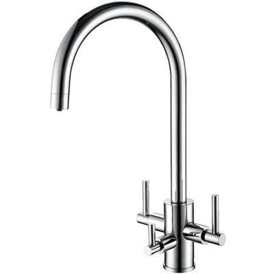 Clearwater Stella Chrome Tri-Spa Mixer and Cold Filter with ‘C’ Swivel Spout ST2CP