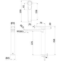 Crosswater Lazo Tall Basin Mixer Kitchen Tap Matt Black LA112DNM