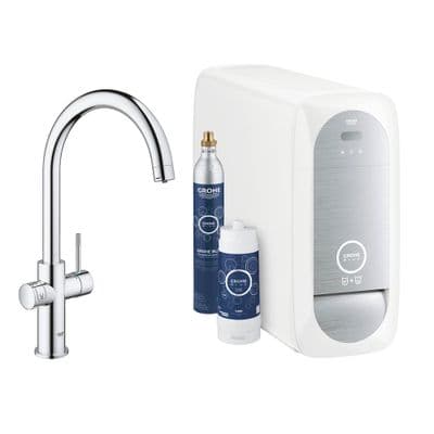 Grohe Blue Home C-Spout Starter Tap Kit StarLight Chrome 31455001