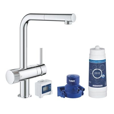 Grohe Blue Pure Minta Starter Tap Set SuperSteel 30382DC0