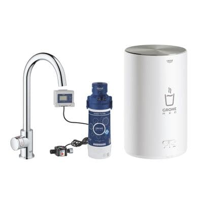 Grohe Red Mono C-Spout Tap, M-Size boiler StarLight Chrome 30060001