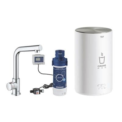 Grohe Red Mono L-Spout Tap, M-Size boiler StarLight Chrome 30329001