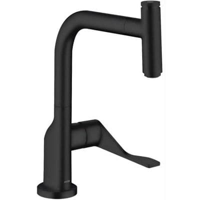 Hansgrohe Axor Citterio Single Lever Kitchen Mixer with Pull-Out Spout Matt Black 39864670