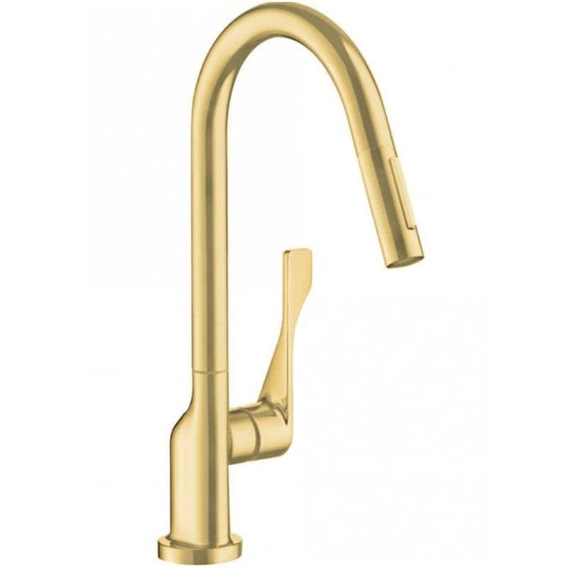 Hansgrohe Axor Citterio Single Lever Mixer With Pull-Out Spray Brushed ...