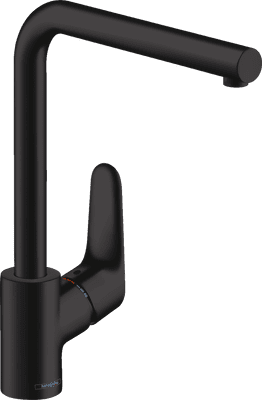 Hansgrohe Focus Single Lever Kitchen Tap Mixer Matt Black 31817670