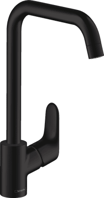 Hansgrohe Focus Single Lever Kitchen Tap Mixer Matt Black 31820670