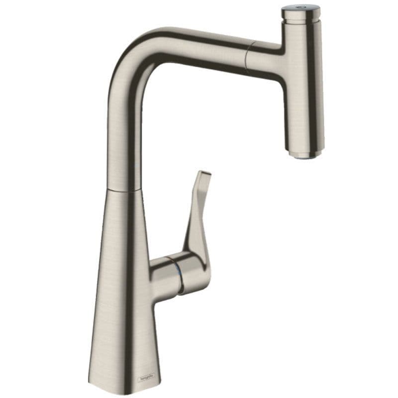 Hansgrohe Metris Select M71 Single Lever Kitchen Mixer with Pull-Out ...