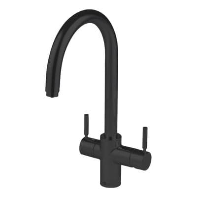 Insinkerator 3N1 ‘J’ Spout Black Velvet Hot Filtered Water Tap 45097AW