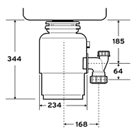 Insinkerator New Evolution 250 Premium Food Waste Disposal ISE250 80384H