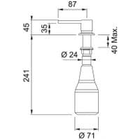 KWC Era Soap Dispenser Stainless Steel Z.538.038.700
