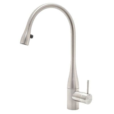 KWC Mini Eve Kitchen Tap With Pull Out Aerator (without Light) Stainless Steel 10.111.102.700