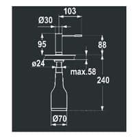 KWC Soap Dispenser Stainless Steel Z.536.063.700