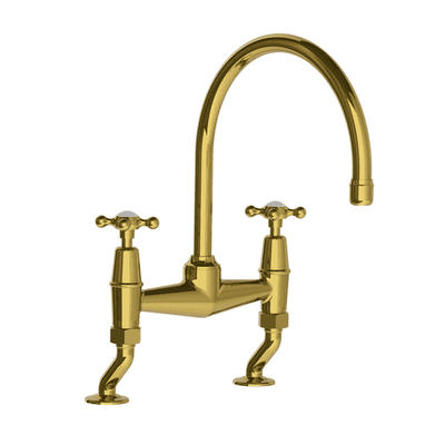 Lefroy Brooks 1900 Classic Connaught Kitchen Bridge Mixer  Antique Gold CH1517AG