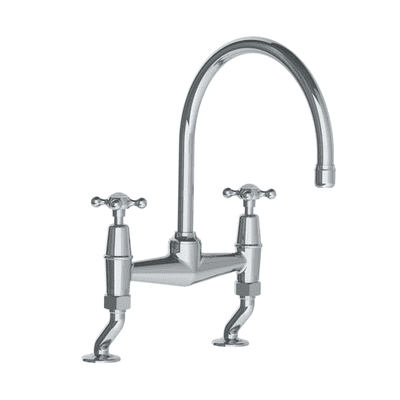 Lefroy Brooks 1900 Classic Connaught Kitchen Bridge Mixer Chromium Plate CH1517CP