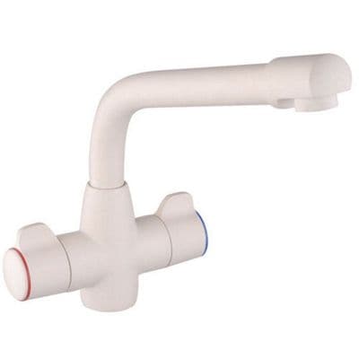 Mayfair Aspen Kitchen Tap Sink Mixer Opal White KIT199